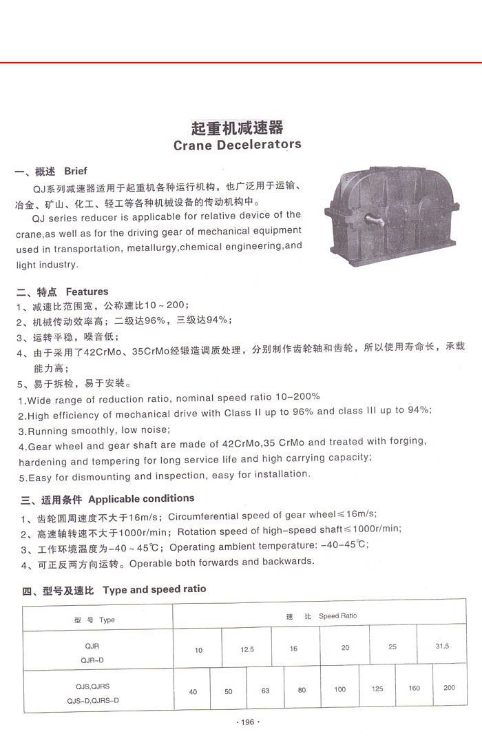 三環減速機系列